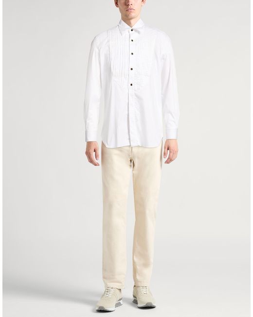 PT Torino White Shirt Cotton, Nylon, Elastane for men