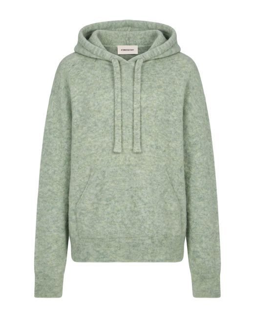 ATOMOFACTORY Green Sweater Alpaca Wool, Polyamide, Wool, Elastane