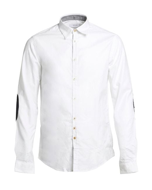 Aglini White Shirt Cotton for men