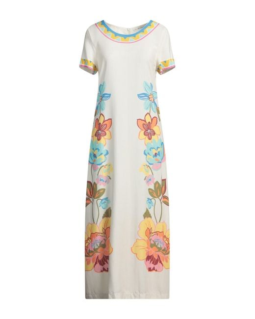 Raffaela D'angelo White Maxi-Kleid