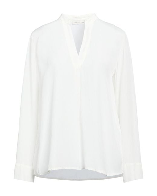 Manila Grace White Top Viscose, Silk