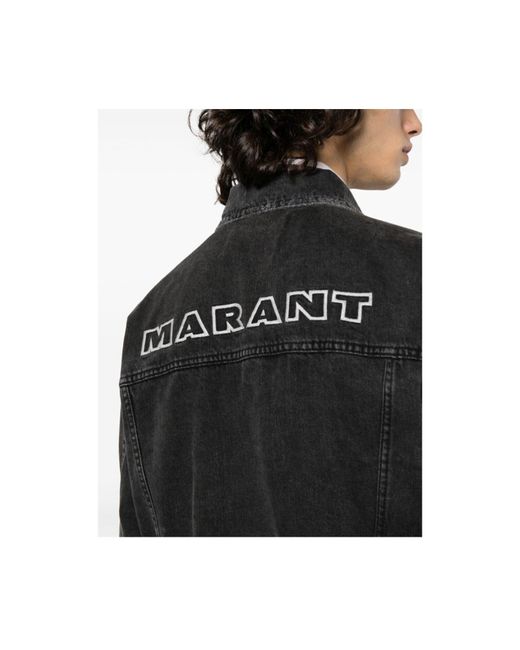 Manteau en jean Isabel Marant pour homme en coloris Black