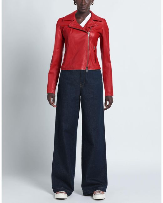 Bully Red Jacket Lambskin