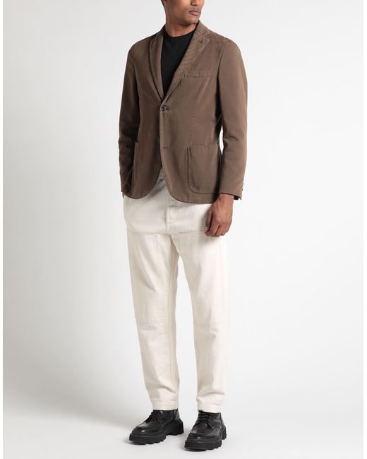 Montedoro Brown Blazer for men