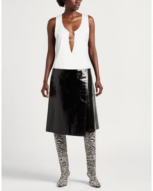 Gaelle Paris White Top Polyester, Elastane