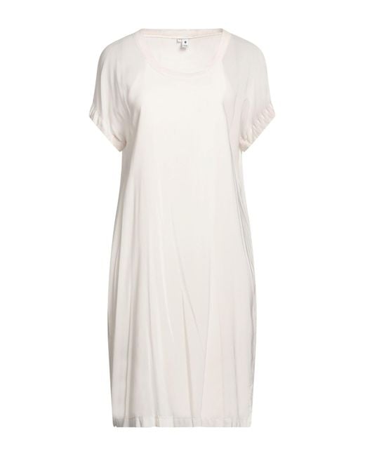European Culture White Midi Dress Viscose, Rubber