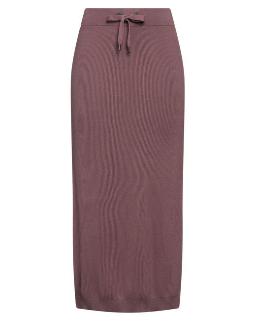 Brunello Cucinelli Purple Midi Skirt
