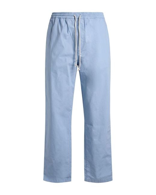 Department 5 Blue Pants Cotton, Elastane for men