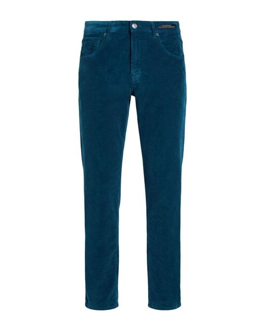 Paul & Shark Blue Pants Cotton, Modal, Elastane for men