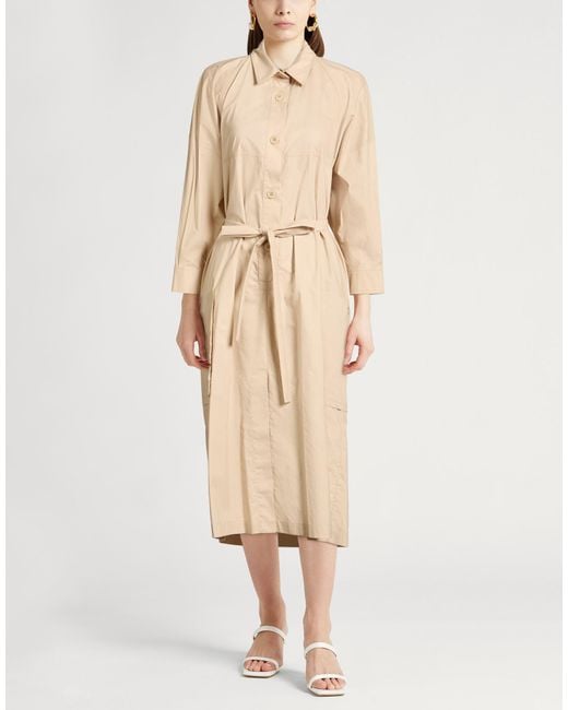 Gentry Portofino Natural Midi Dress Cotton