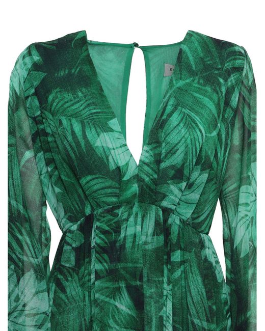 Ermanno Scervino Green Midi-Kleid