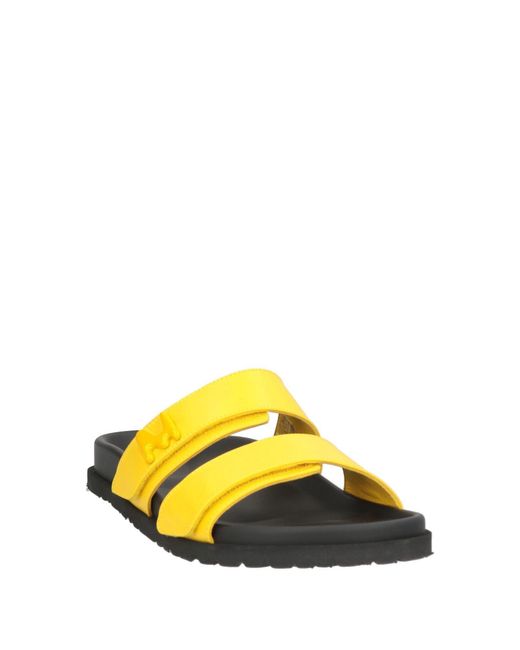 MSGM Yellow Sandals Leather