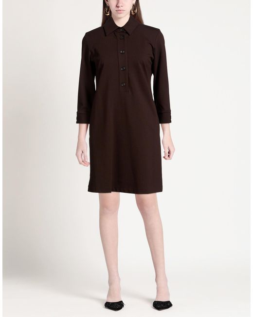 Camicettasnob Brown Mini Dress
