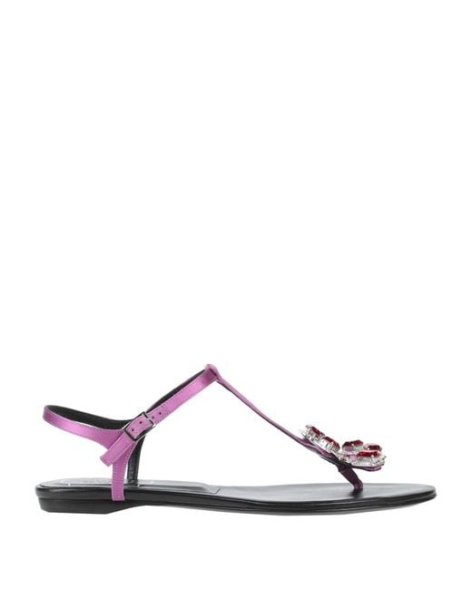 Roger Vivier White Thong Sandal