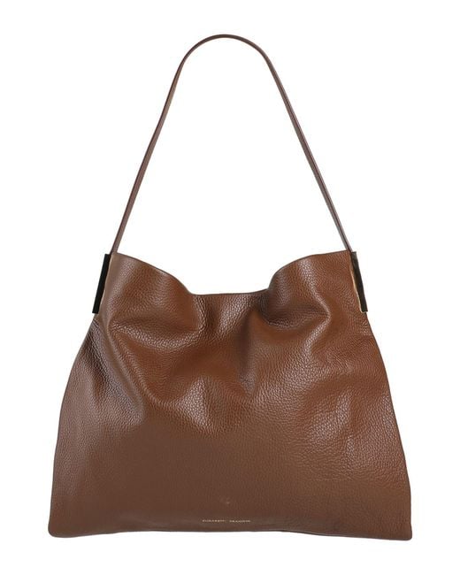 Elisabetta Franchi Brown Handbag Cow Leather