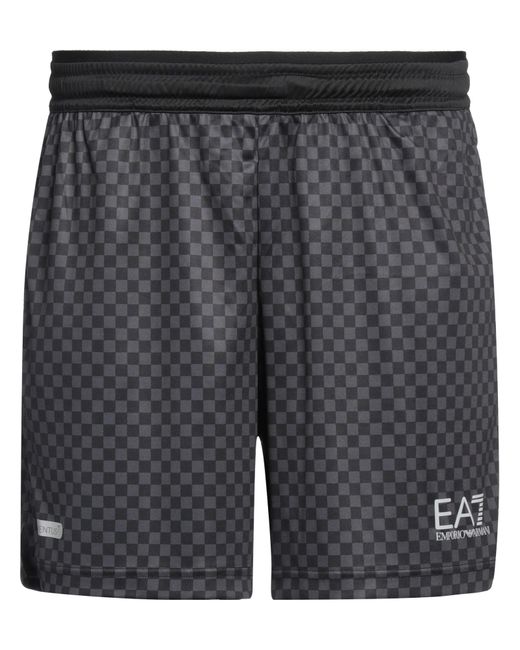 EA7 Gray Shorts & Bermuda Shorts Recycled Polyester for men