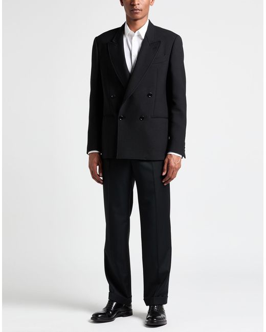 Lardini Black Blazer Wool, Polyester, Elastane for men