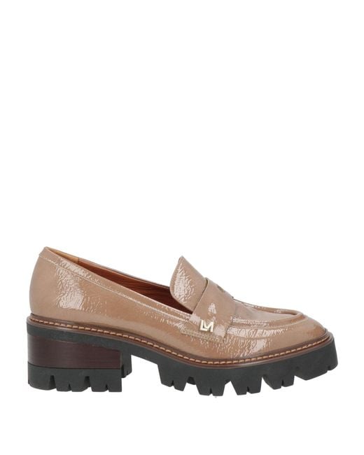 Lorenzo Mari Brown Light Loafers Leather