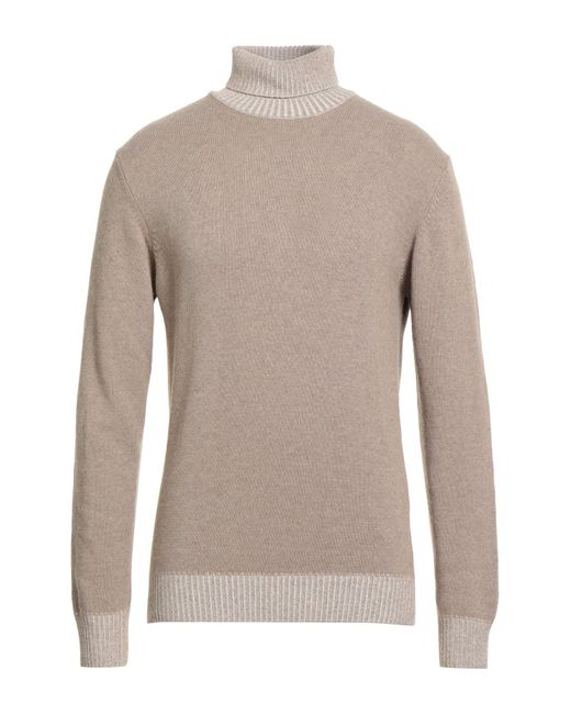 Berna Gray Turtleneck Wool, Viscose, Polyamide, Cashmere for men