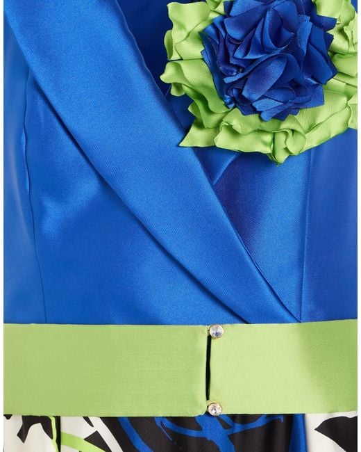 Camilla Blue Maxi Dress Polyester, Elastane