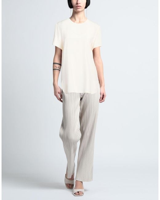 SIMONA CORSELLINI White Ivory Top Acetate, Silk