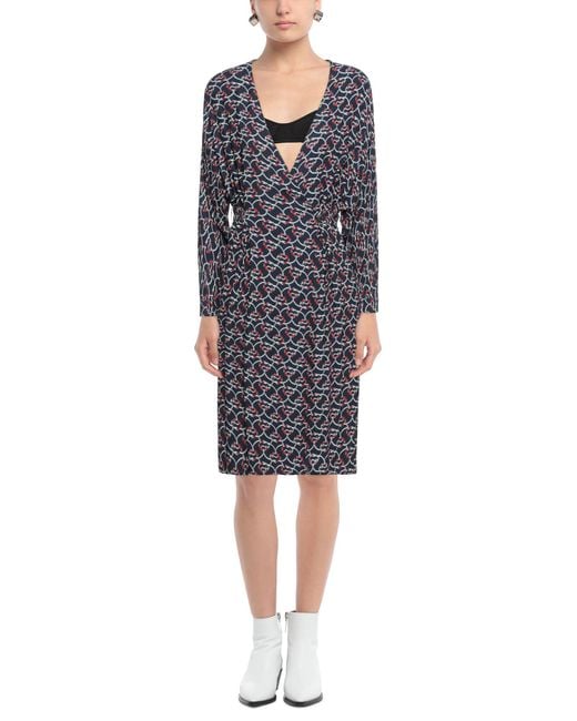 Manila Grace Blue Midi Dress