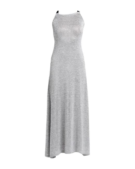 NEERA 20.52 Gray Maxi Dress