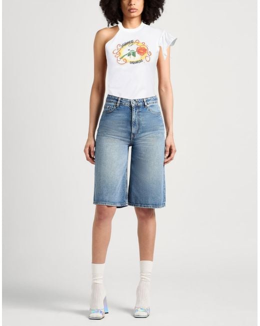 DSquared² White T-Shirt Cotton, Elastane