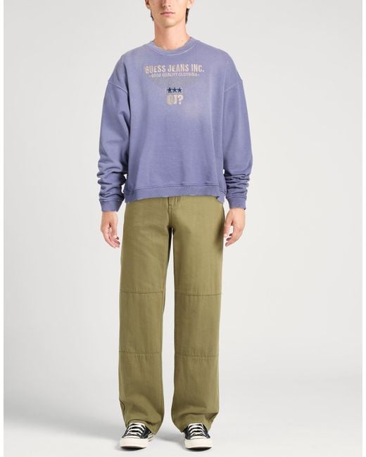 Guess Blue Sweatshirt Cotton for men