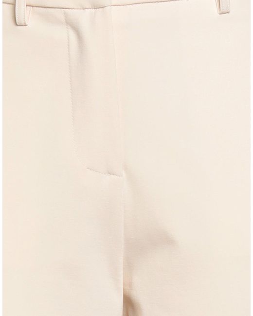 Soallure Natural Ivory Pants Cotton, Polyamide, Elastane