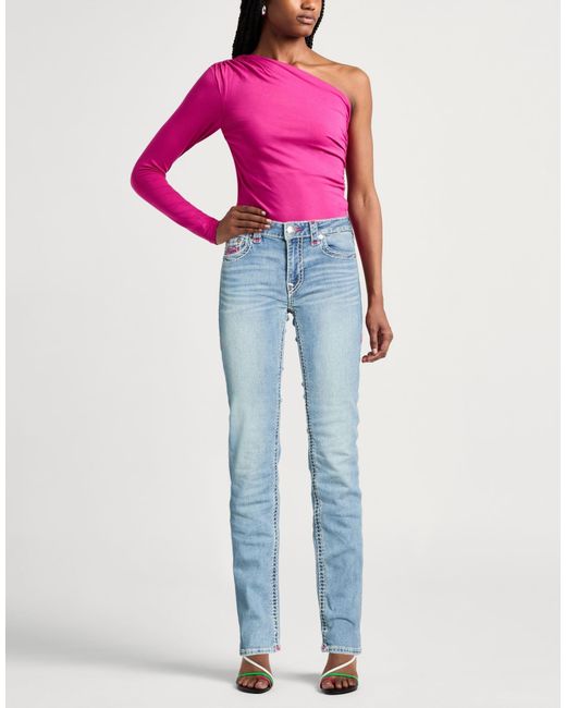 True Religion Blue Jeans Cotton, Polyester, Rayon, Elastane
