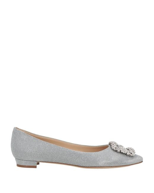 Manolo Blahnik Gray Ballerina