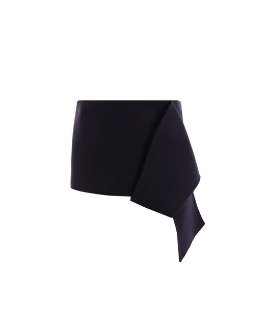 Mini-jupe Prada en coloris Black