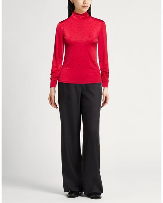 Liu Jo Red T-Shirt Polyester, Elastane