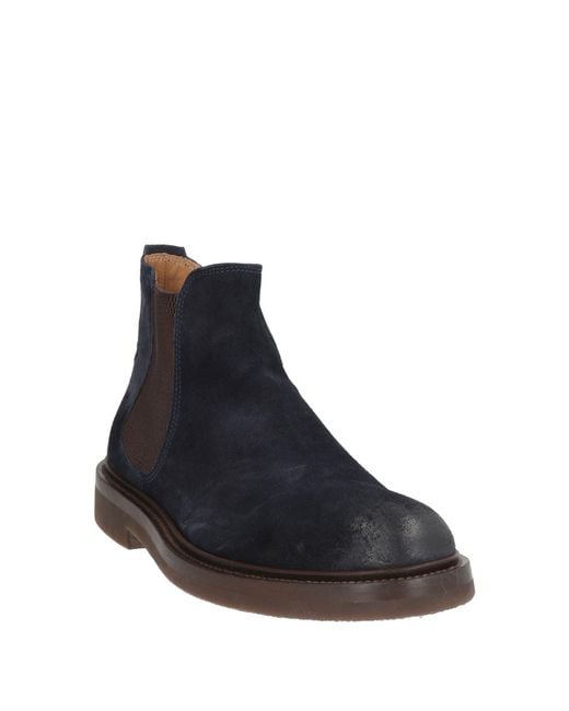Corvari Blue Midnight Ankle Boots Leather for men