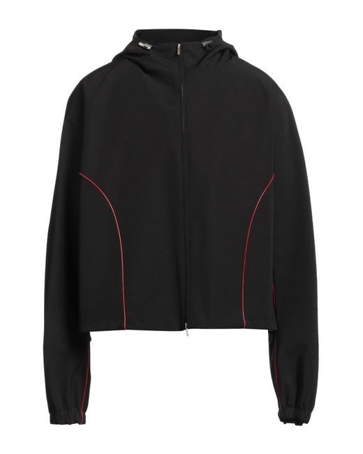 Ferragamo Black Jacket Polyester, Cotton for men