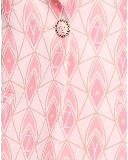 Yes Zee Pink Blazer Polyester, Elastane