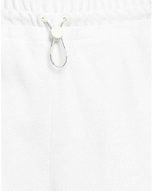 Moncler White Shorts & Bermudashorts