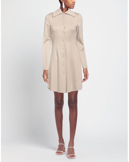 Haveone Natural Mini Dress