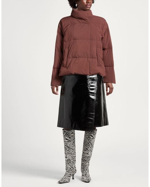 Weekend by Maxmara Brown Chocolate Puffer Polyamide