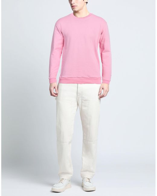 Grey Daniele Alessandrini Pink Sweatshirt for men