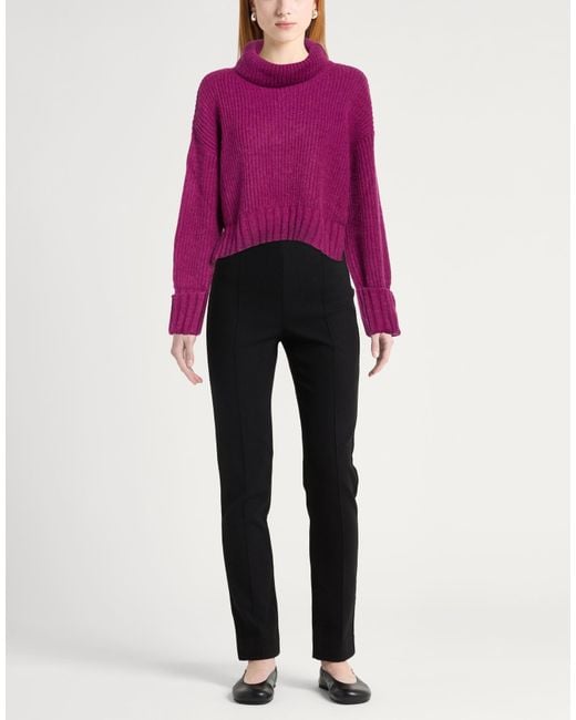 Akep Purple Rollkragenpullover
