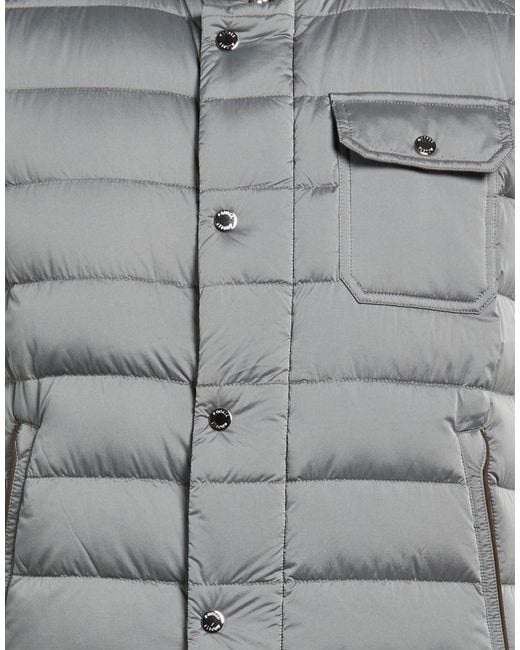 Moorer Gray Vest Polyamide, Polyurethane for men