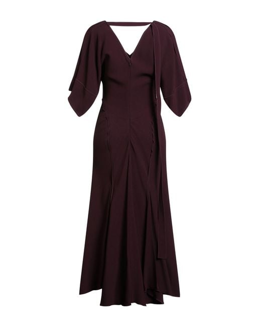 Victoria Beckham Purple Maxi Dress