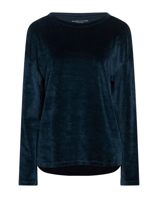 Majestic Filatures Blue Midnight Top Organic Cotton, Modal, Elastane