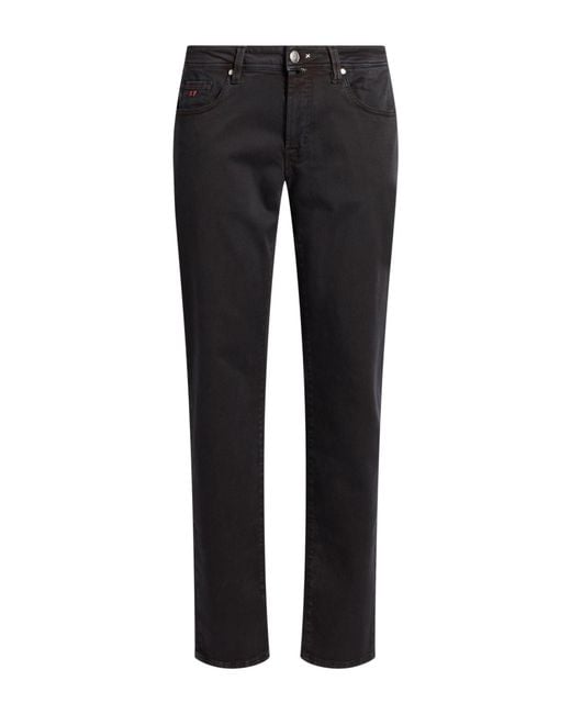 Tramarossa Black Jeans Cotton, Polyester, Elastane for men