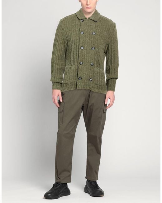 Officina 36 Green Cardigan for men