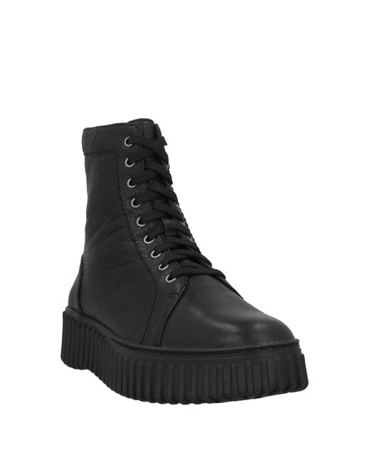 Clarks Black Signature Ankle Boots Leather