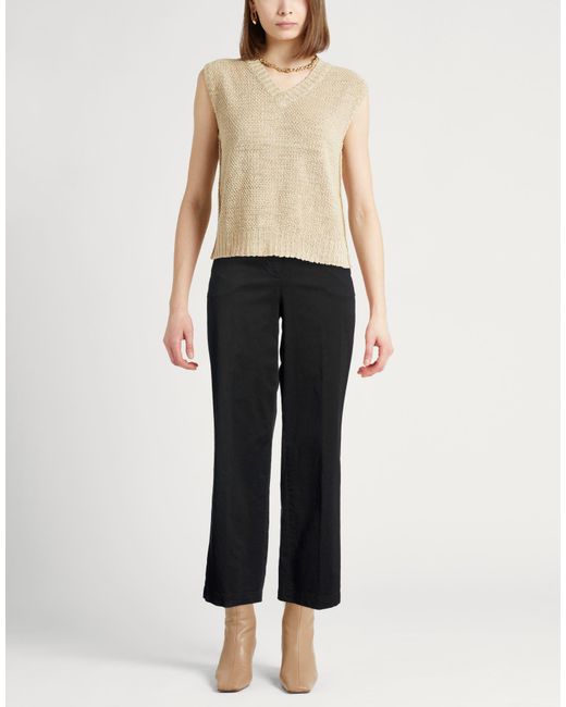 Peserico Black Pants Cotton, Elastane