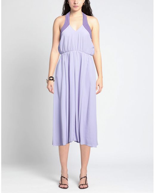 Sfizio Purple Midi Dress